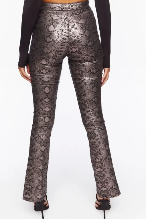 Snake Print Stretch Jeans