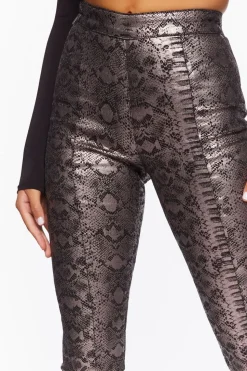 Snake Print Stretch Jeans