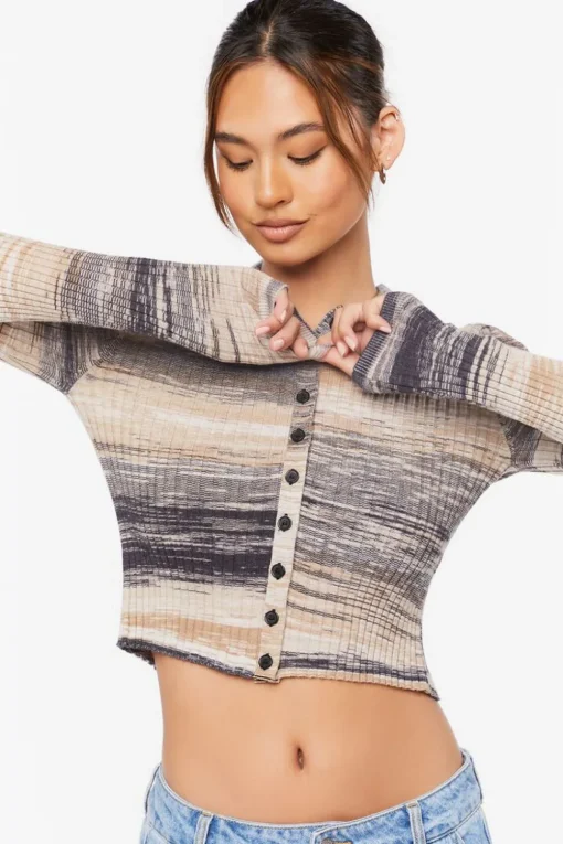 Space Dye Cardigan Sweater