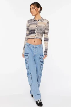 Space Dye Cardigan Sweater