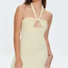Space-Dye Mini Halter Dress