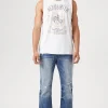 Split-Hem Flare Jeans
