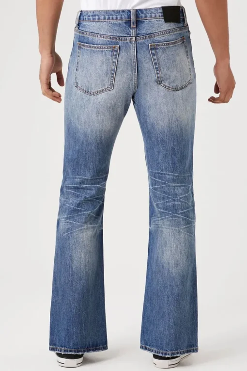 Split-Hem Flare Jeans