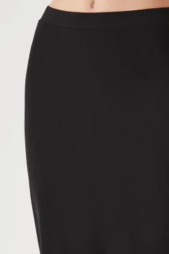 Split-Hem Midi Pencil Skirt