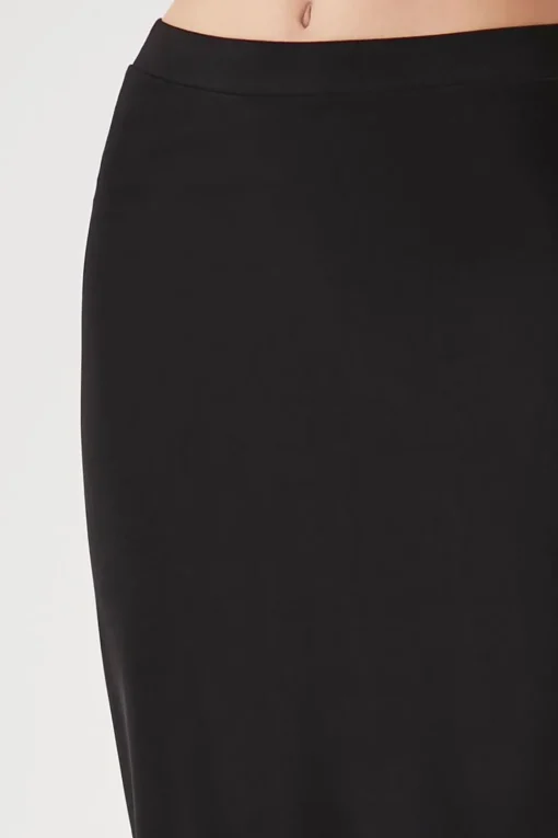 Split-Hem Midi Pencil Skirt