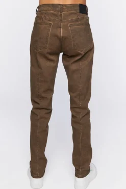 Split-Hem Slim-Fit Jeans