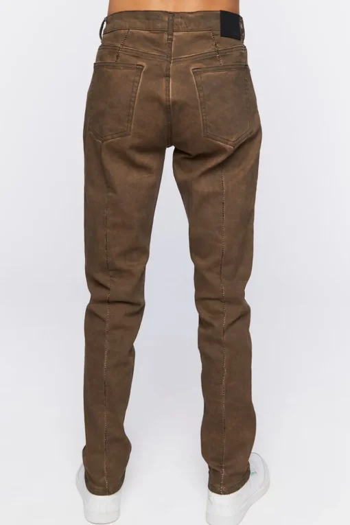 Split-Hem Slim-Fit Jeans