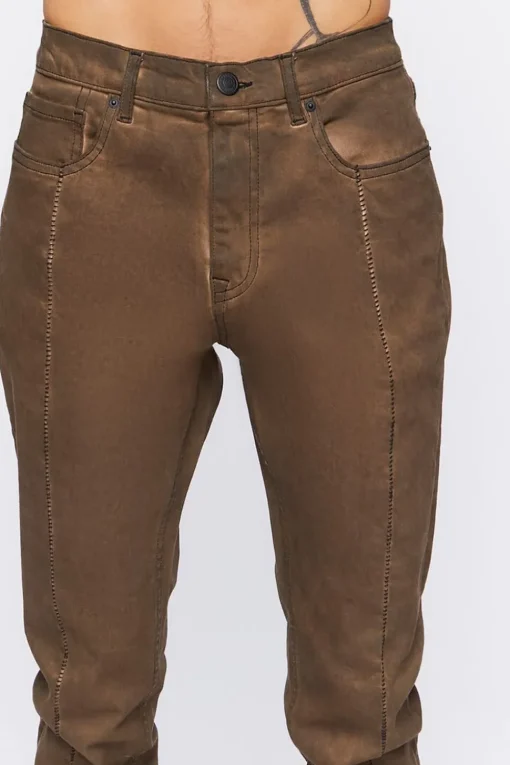 Split-Hem Slim-Fit Jeans