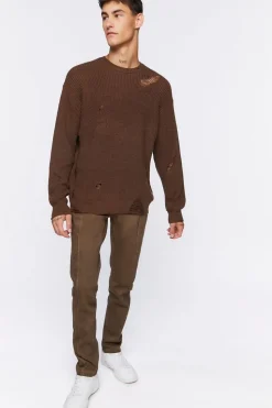 Split-Hem Slim-Fit Jeans