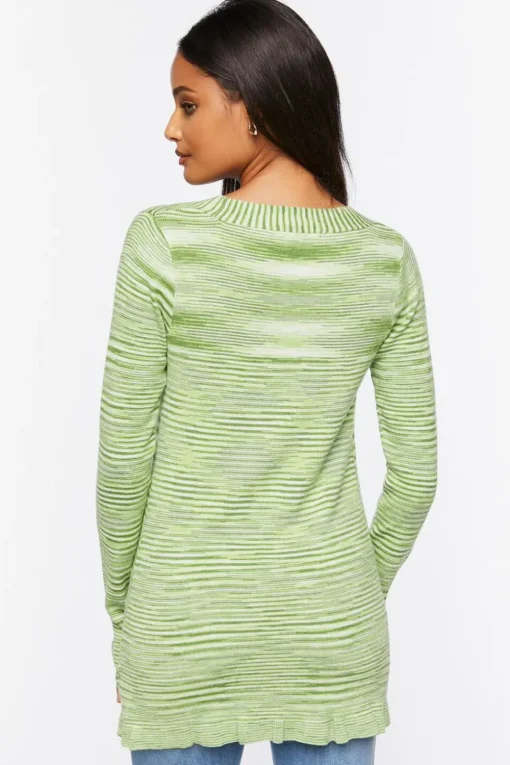 Split-Hem Sweater-Knit Top