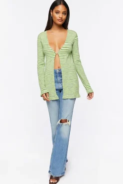Split-Hem Sweater-Knit Top