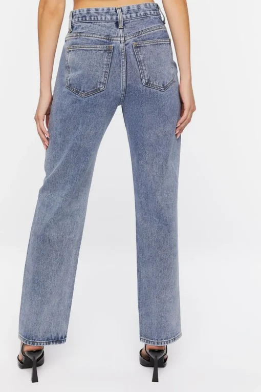 Split-Knee Relaxed High-Rise Jeans