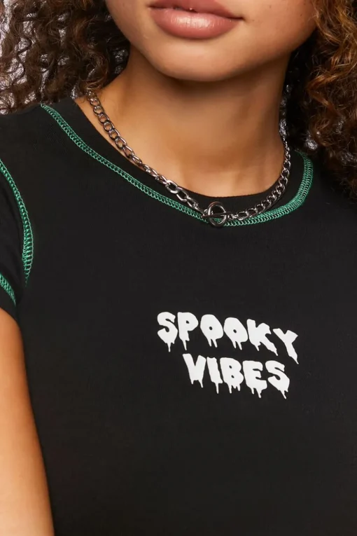 Spooky Vibes Graphic Baby Tee