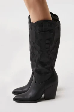 Stacked Heel Cowboy Boots