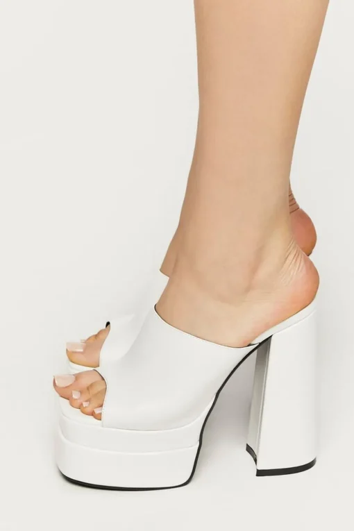 Stacked Platform High Heels
