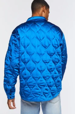 Star Embroidered Quilted Shacket