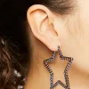 Star Hoop Earrings