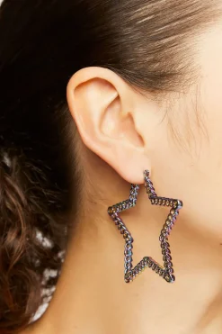 Star Hoop Earrings