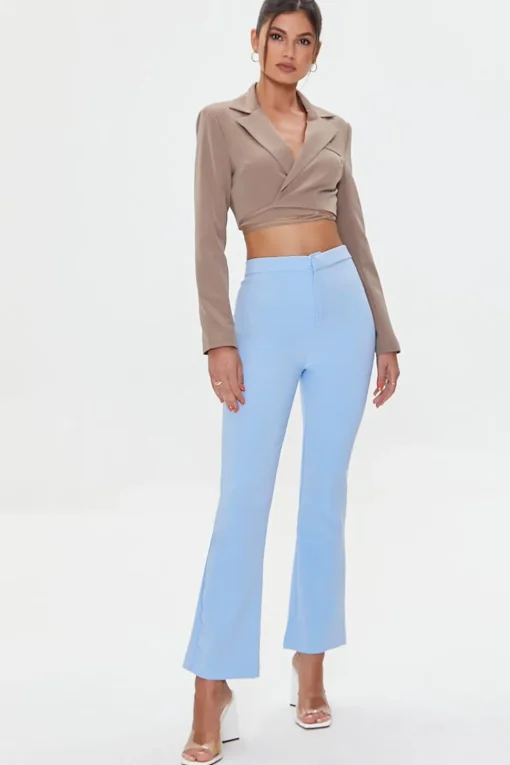 Straight-Leg High-Rise Pants