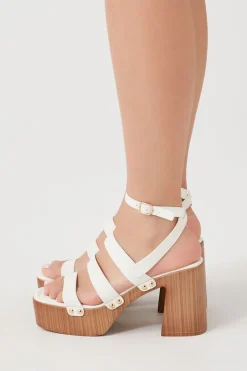 Strappy Platform Block Heels