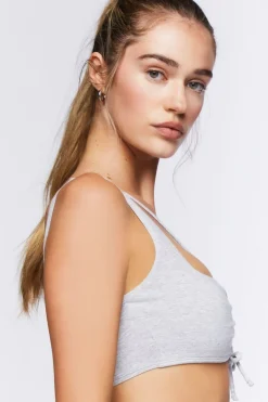 Strappy Ruched Sports Bra