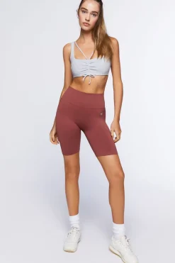 Strappy Ruched Sports Bra