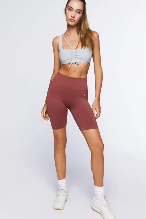 Strappy Ruched Sports Bra