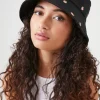 Strawberry Embroidered Bucket Hat