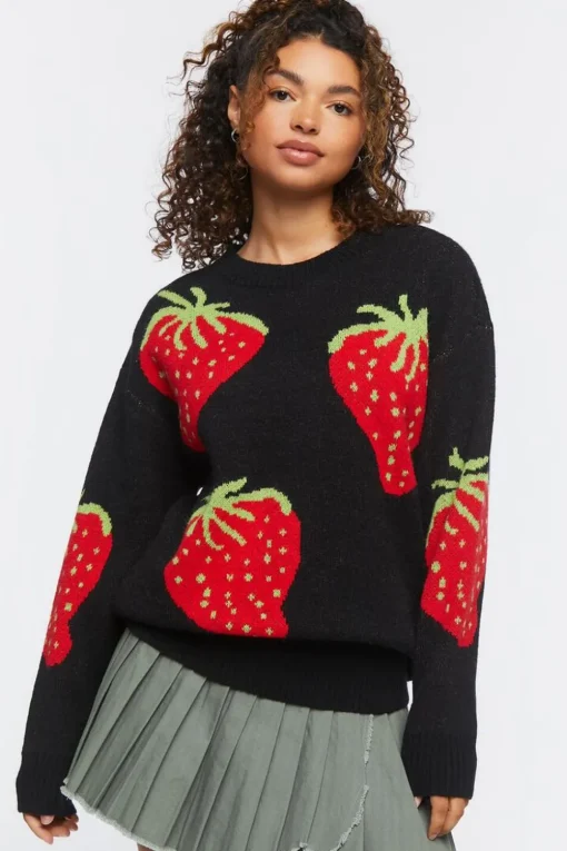 Strawberry Graphic Sweater