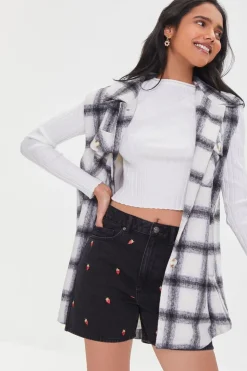 Strawberry High-Rise Denim Shorts