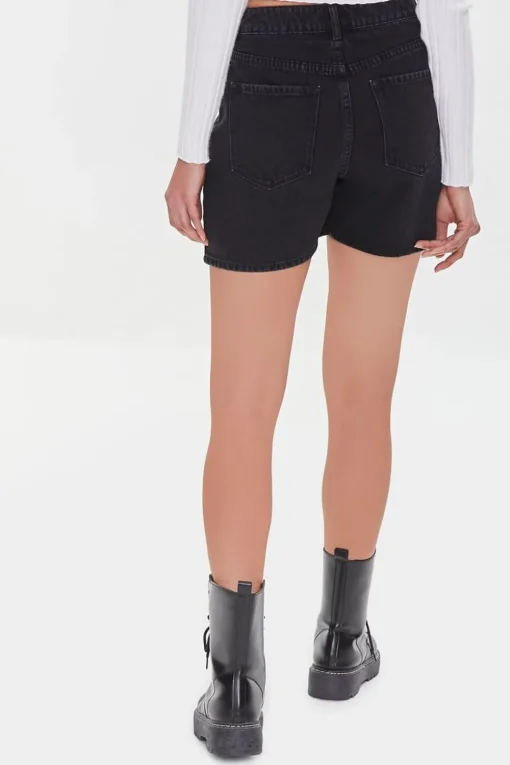 Strawberry High-Rise Denim Shorts