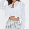 Striped Belted Linen-Blend Shorts
