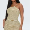 Striped Bodycon Mini Dress