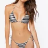 Striped Cheeky Bikini Bottoms