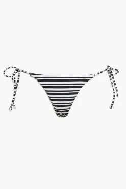 Striped Cheeky Bikini Bottoms