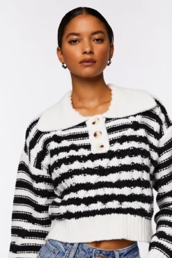 Striped Chelsea Collar Sweater