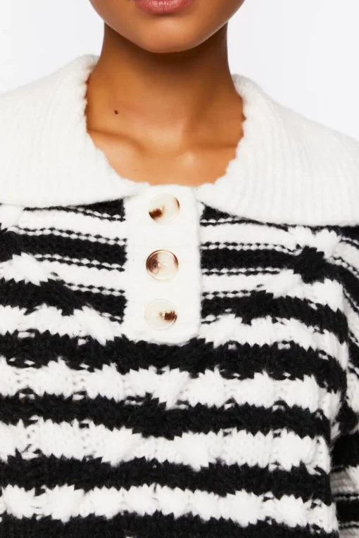Striped Chelsea Collar Sweater