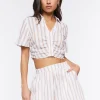 Striped Cotton Shorts