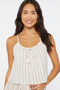 Striped Gauze Pajama Cami