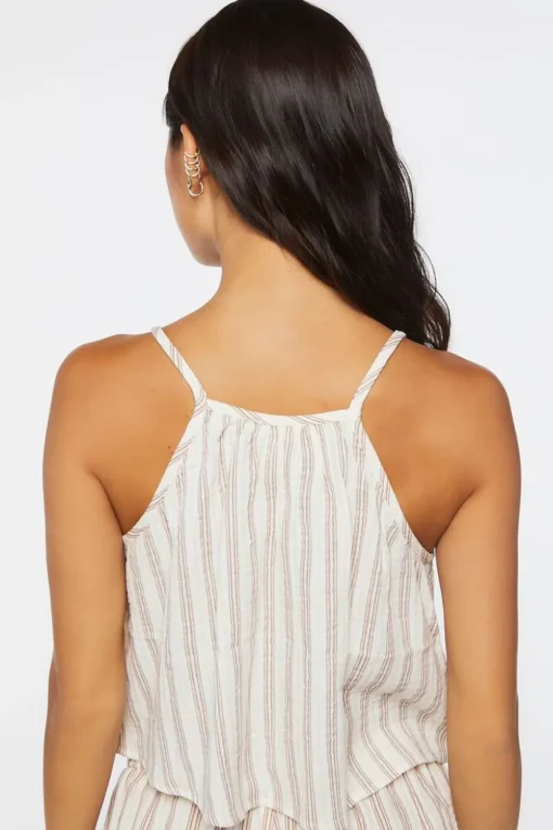 Striped Gauze Pajama Cami