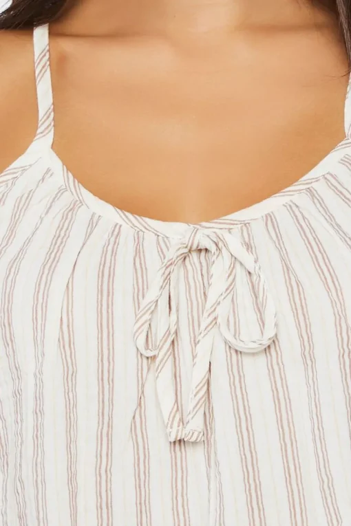 Striped Gauze Pajama Cami