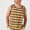 Striped Mesh Tank Top