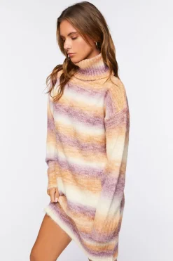 Striped Mini Sweater Dress