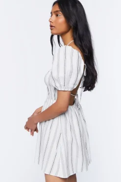 Striped Print Mini Dress