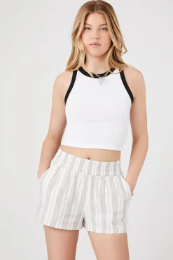 Striped Pull-On Shorts