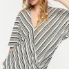 Striped Surplice Tunic