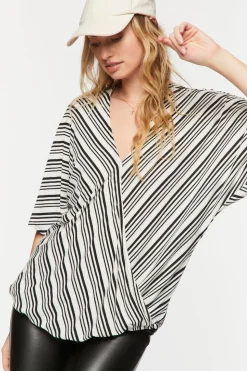 Striped Surplice Tunic