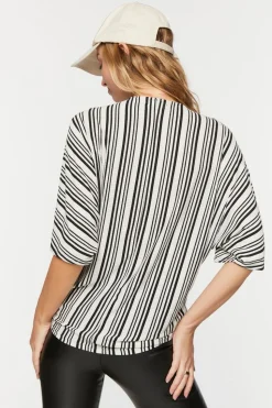 Striped Surplice Tunic