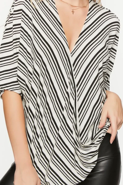Striped Surplice Tunic