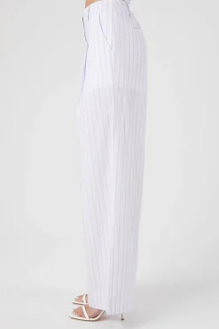Striped Wide-Leg Pants